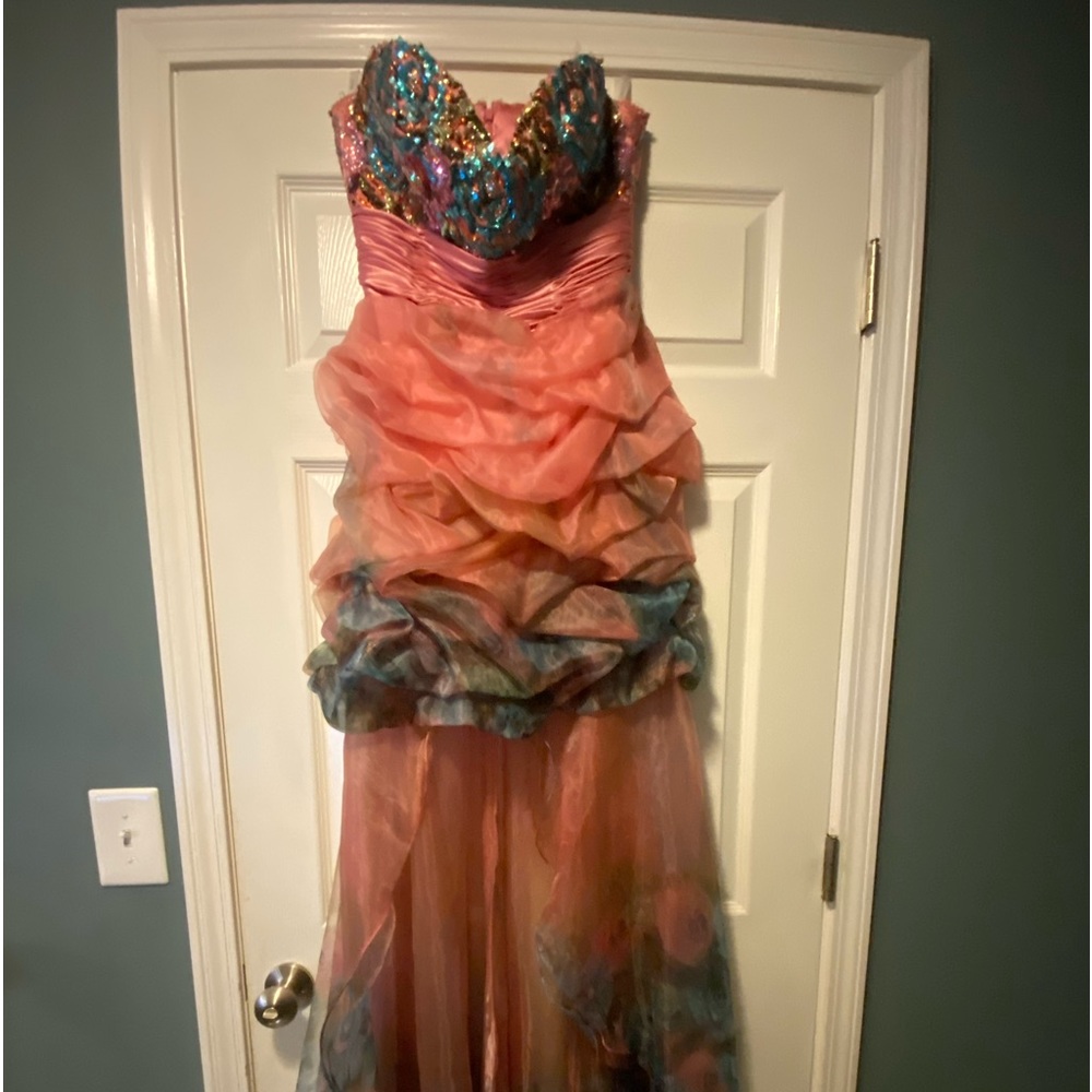 Formal Pink Hi-Low Formal - Picture 6 of 7
